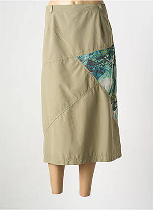 Jupe mi-longue coupe droite vert ATLANTA femme
