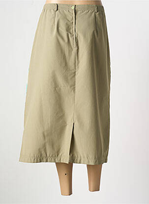 Jupe mi-longue coupe droite vert ATLANTA femme