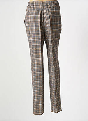 Pantalon slim tissage popeline taille normale marron GRIFFON femme
