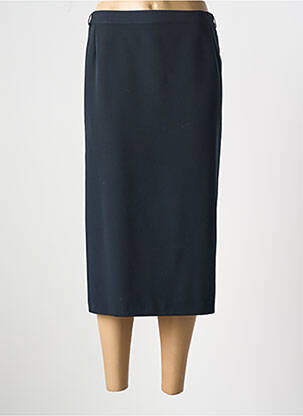 Jupe mi-longue stretch bleu QUATTRO femme