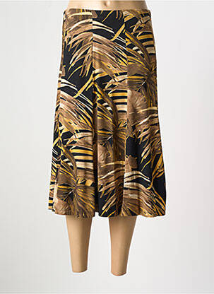 Jupe longue coupe droite jaune ATLANTA femme