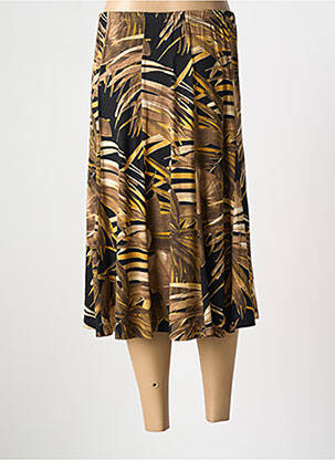 Jupe longue coupe droite jaune ATLANTA femme