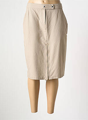 Jupe mi-longue stretch beige ARMOR LUX femme
