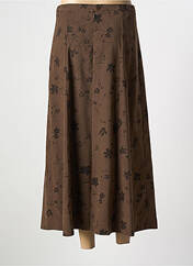 Jupe longue marron FRANCE RIVOIRE pour femme seconde vue