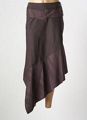 Jupe longue violet MAILLE INDIGO pour femme seconde vue