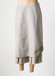 Jupe mi-longue gris GEVANA pour femme seconde vue