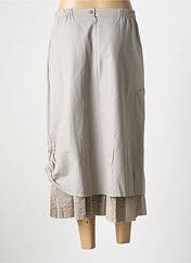 Jupe mi-longue gris GEVANA pour femme seconde vue