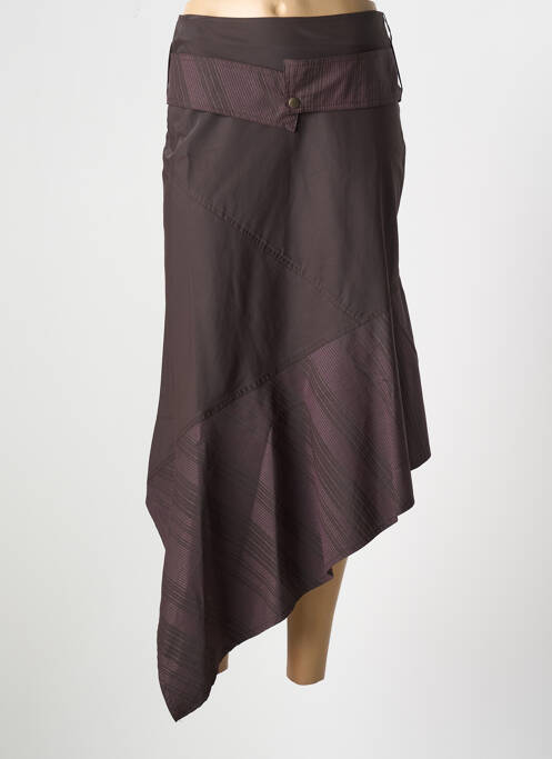 Jupe longue violet MAILLE INDIGO pour femme