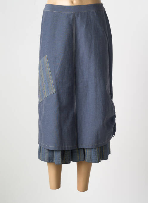 Jupe mi-longue bleu GEVANA pour femme