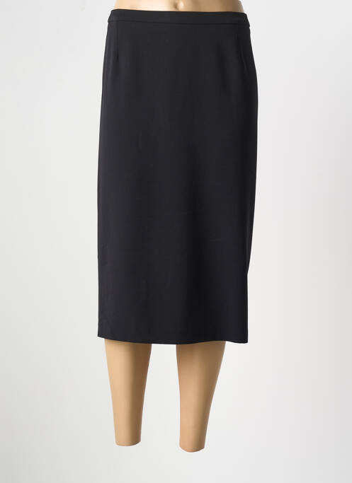 Jupe mi-longue noir GUY DUBOUIS pour femme