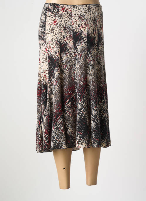 Jupe mi-longue noir MODISSIMO pour femme