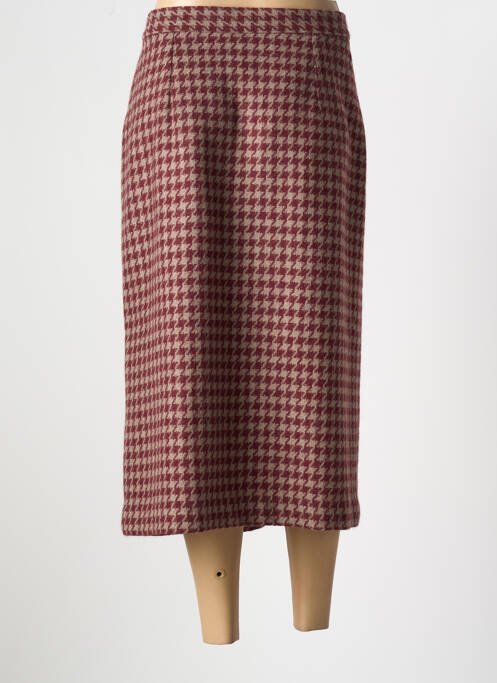 Jupe mi-longue rouge CASTILLE femme