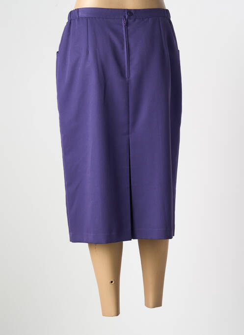 Jupe mi-longue violet FRANCE RIVOIRE pour femme