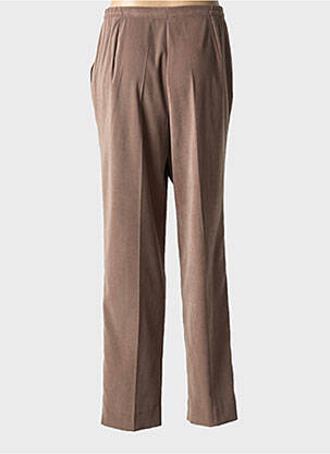 Pantalon droit stretch taille normale vert FRANCE RIVOIRE femme