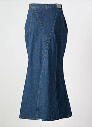 Jupe longue coupe évasée bleu LUCCHINI femme