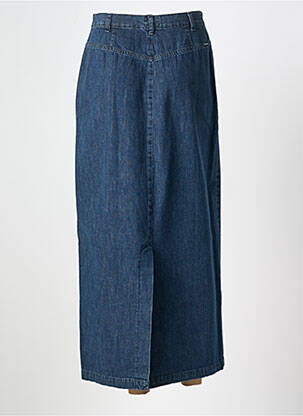 Jupe longue coupe droite bleu STK femme