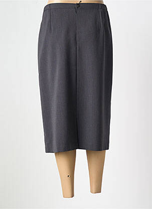 Jupe mi-longue stretch gris FRANCE RIVOIRE femme