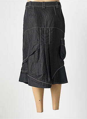 Jupe mi-longue coupe évasée noir CAMAGE femme