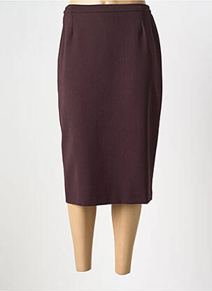 Jupe mi-longue stretch violet FRANCE RIVOIRE femme