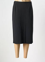 Jupe mi-longue coupe droite noir FRANCE RIVOIRE femme