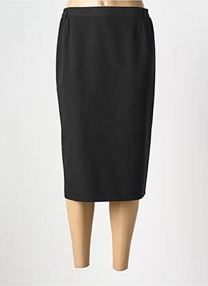 Jupe mi-longue stretch noir QUATTRO femme