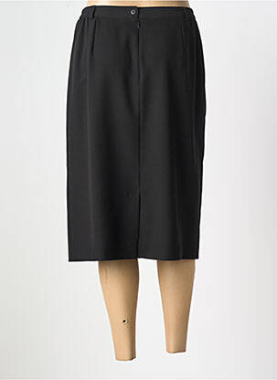 Jupe mi-longue stretch noir QUATTRO femme