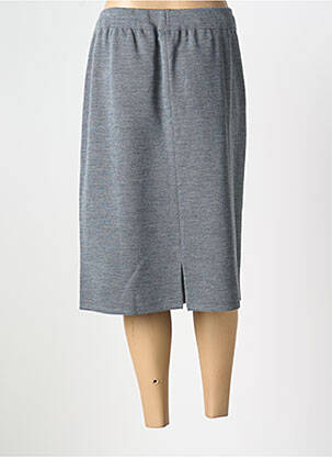 Jupe mi-longue coupe droite gris GRIFFON femme