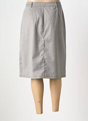Jupe mi-longue stretch gris STK femme
