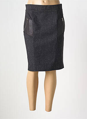 Jupe mi-longue taille normale gris HALOGENE femme