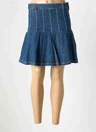 Jupe courte coupe évasée bleu STK femme