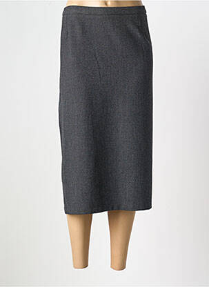 Jupe mi-longue gris GUY DUBOUIS pour femme