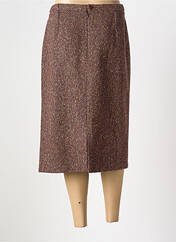 Jupe mi-longue marron FRANCE RIVOIRE pour femme seconde vue