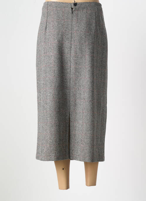 Jupe longue gris FRANCE RIVOIRE pour femme