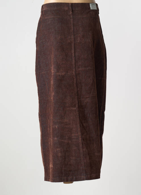 Jupe longue marron LUCCHINI pour femme
