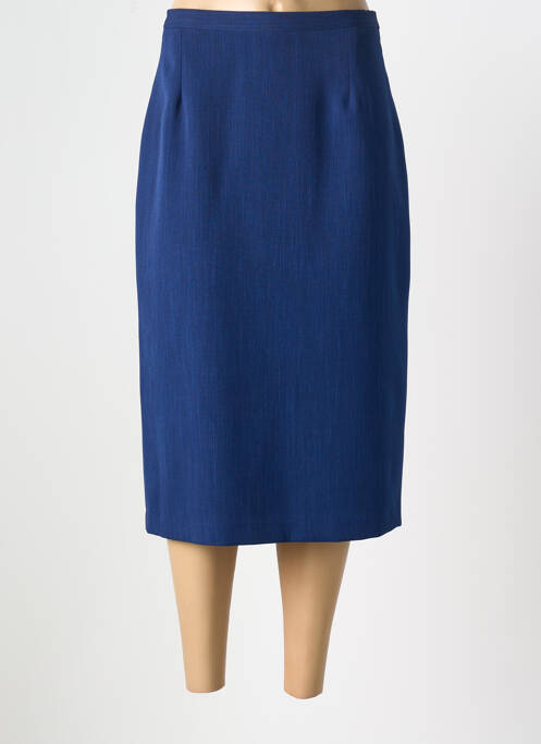 Jupe mi-longue bleu FRANCE RIVOIRE pour femme