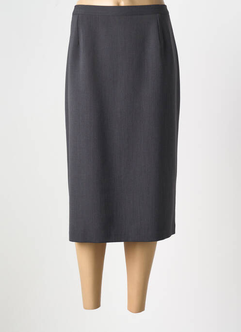 Jupe mi-longue gris FRANCE RIVOIRE pour femme