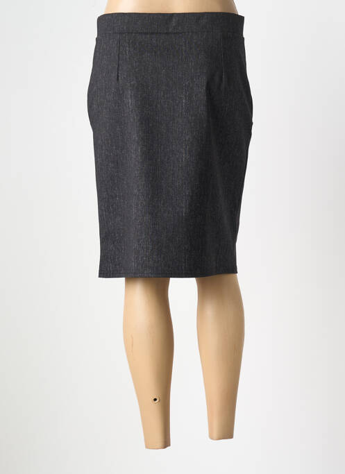 Jupe mi-longue gris HALOGENE pour femme