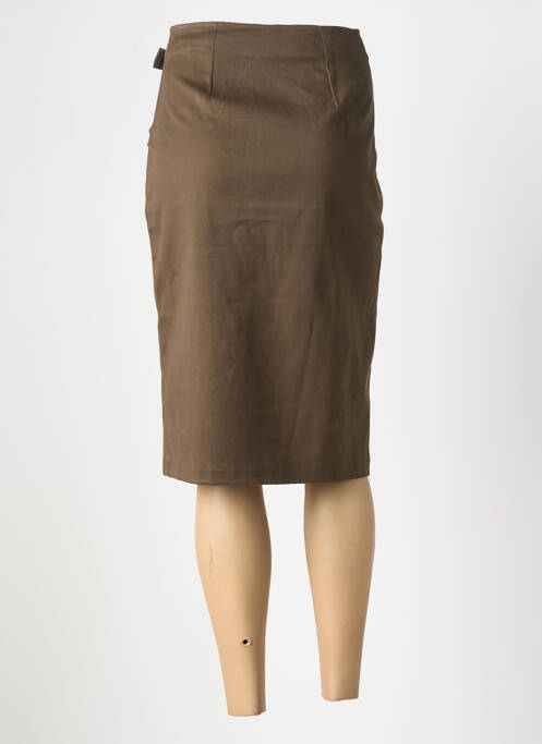 Jupe mi-longue vert LUCCHINI pour femme