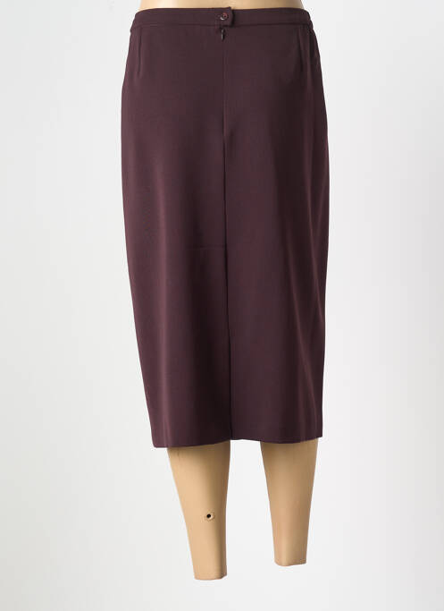 Jupe mi-longue violet GUY DUBOUIS pour femme