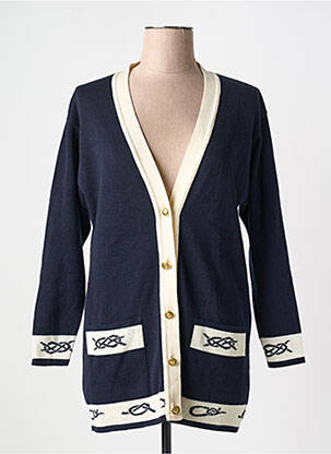 Gilet manches longues stretch bleu PARTITION femme