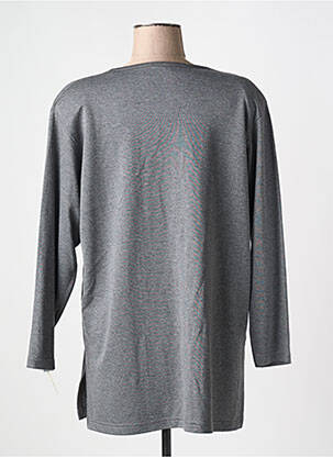 Gilet manches longues stretch gris SK COMPAGNIE femme