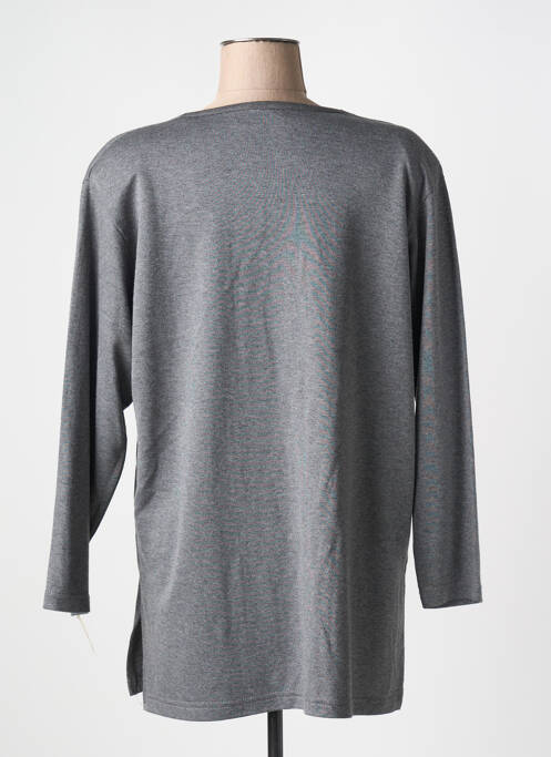 Gilet manches longues gris SK COMPAGNIE pour femme