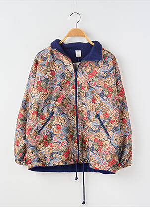 Blouson tissage popeline bleu JUMP fille