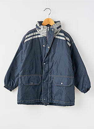 Imperméable coupe droite a capuche bleu PASSWORD garçon