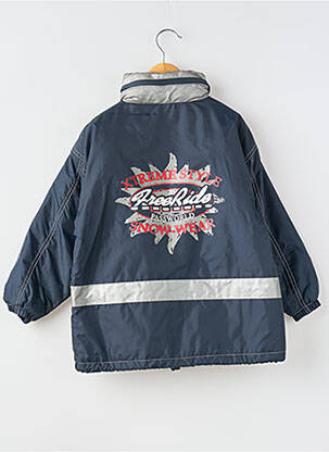 Imperméable coupe droite a capuche bleu PASSWORD garçon