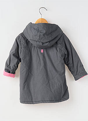 Parka finition intérieure doublée a capuche gris LAPIN BLEU fille