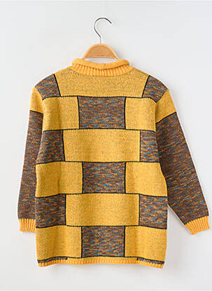 Pull col rond manches longues jaune COUDEMAIL garçon