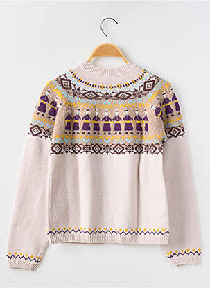 Gilet manches longues col rond beige PETIT BATEAU garçon