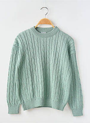 Pull col rond manches longues bleu PETIT BATEAU garçon