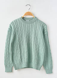 Pull col rond manches longues bleu PETIT BATEAU garcon